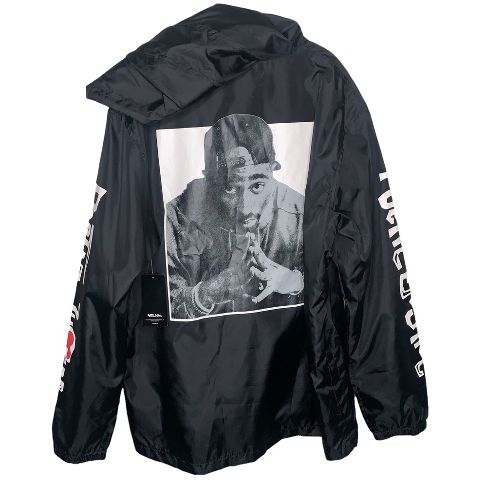 Chemistry Mens Size 2xl Tupac Poetic Justice Windbreaker Hoodie Jacket Pullover